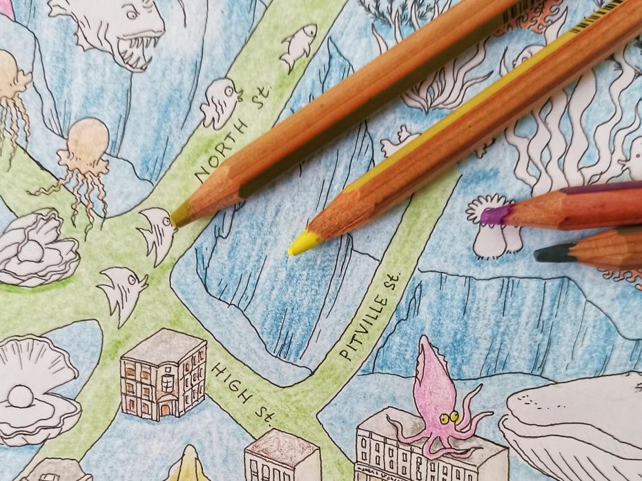Every map is hand-drawn and beautifully illustrated